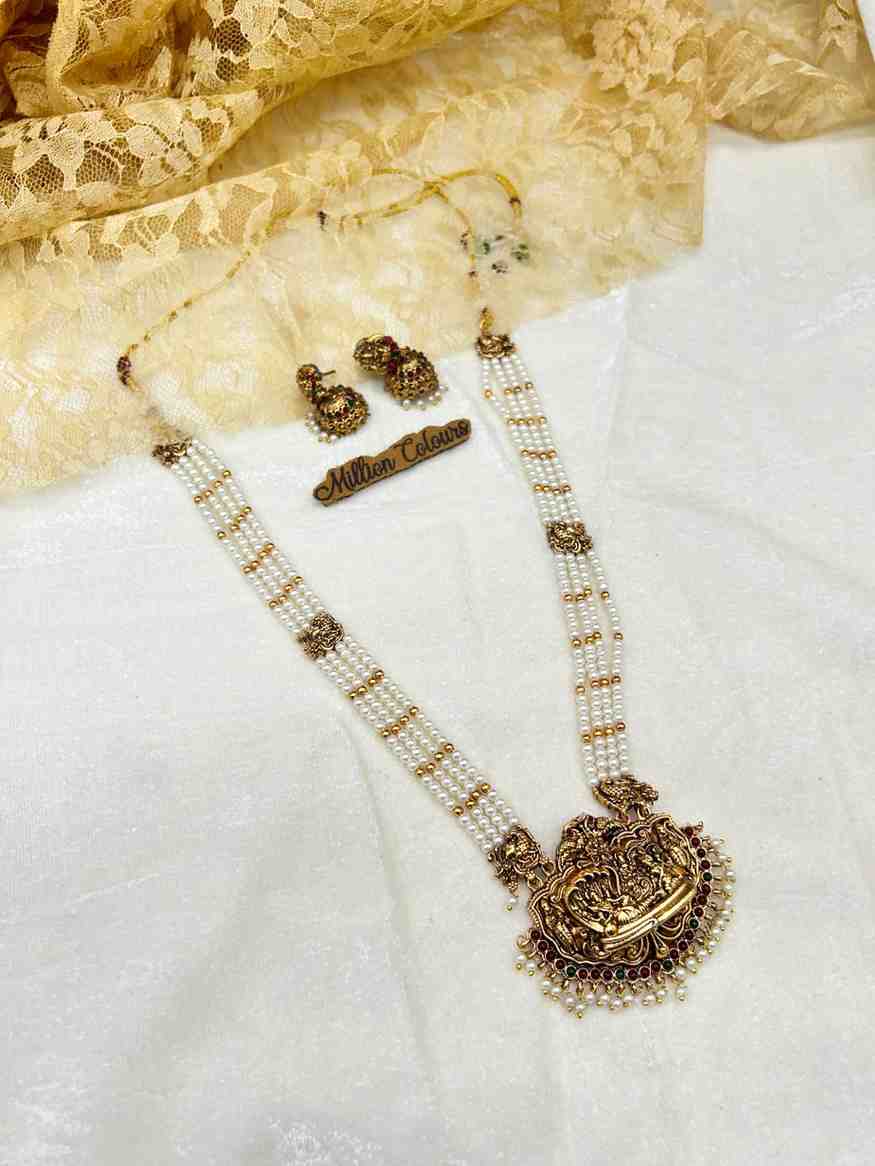 Antique Haram With Earrings By Million Colours