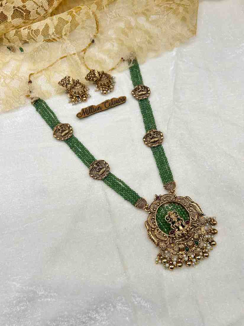 Antique Haram With Earrings By Million Colours