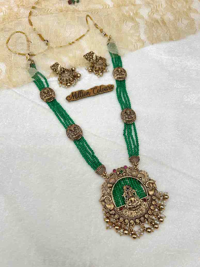 Antique Haram With Earrings By Million Colours