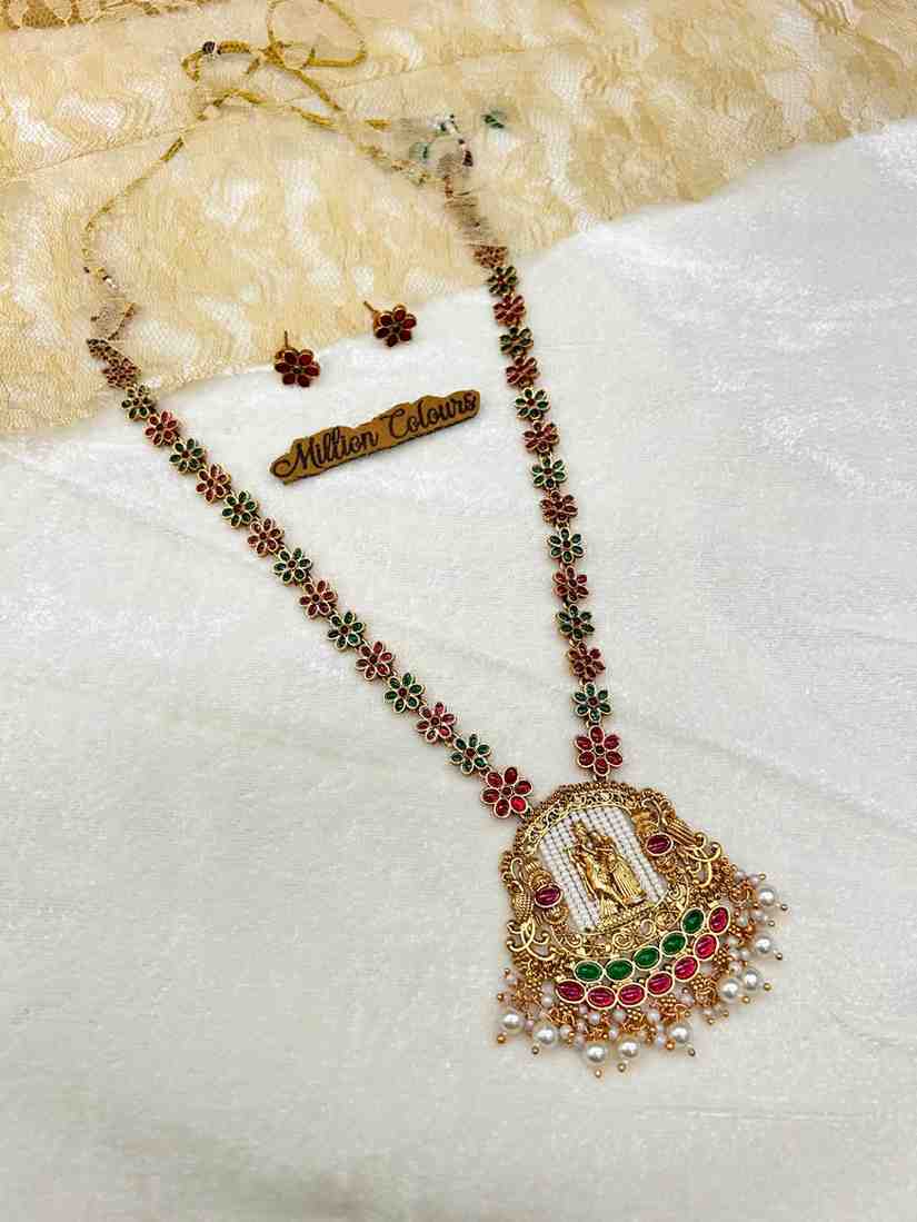 Antique Haram With Earrings By Million Colours