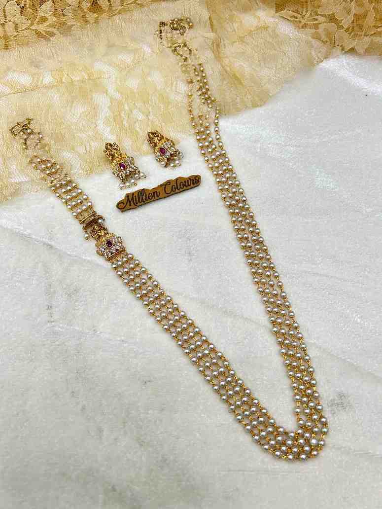 Antique Haram With Earrings By Million Colours