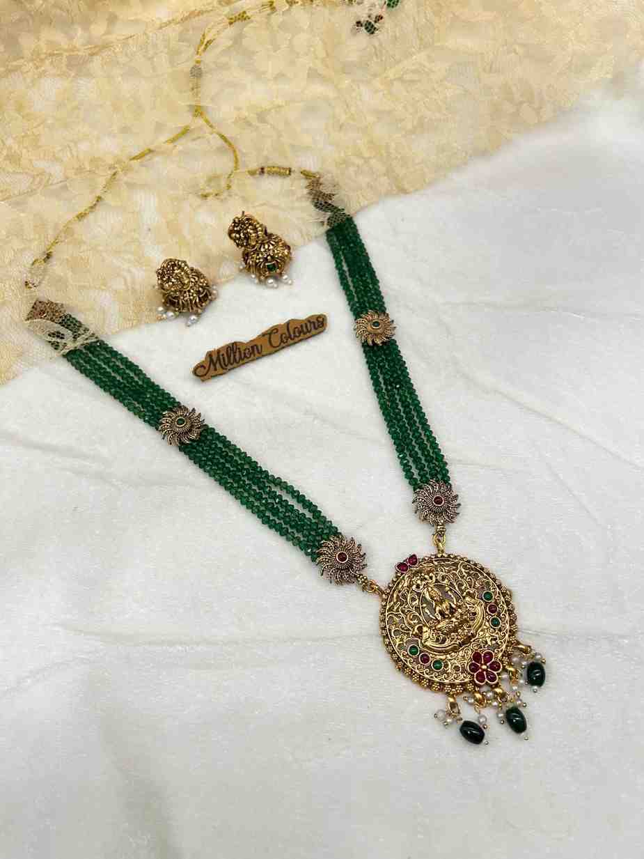 Antique Haram With Earrings By Million Colours