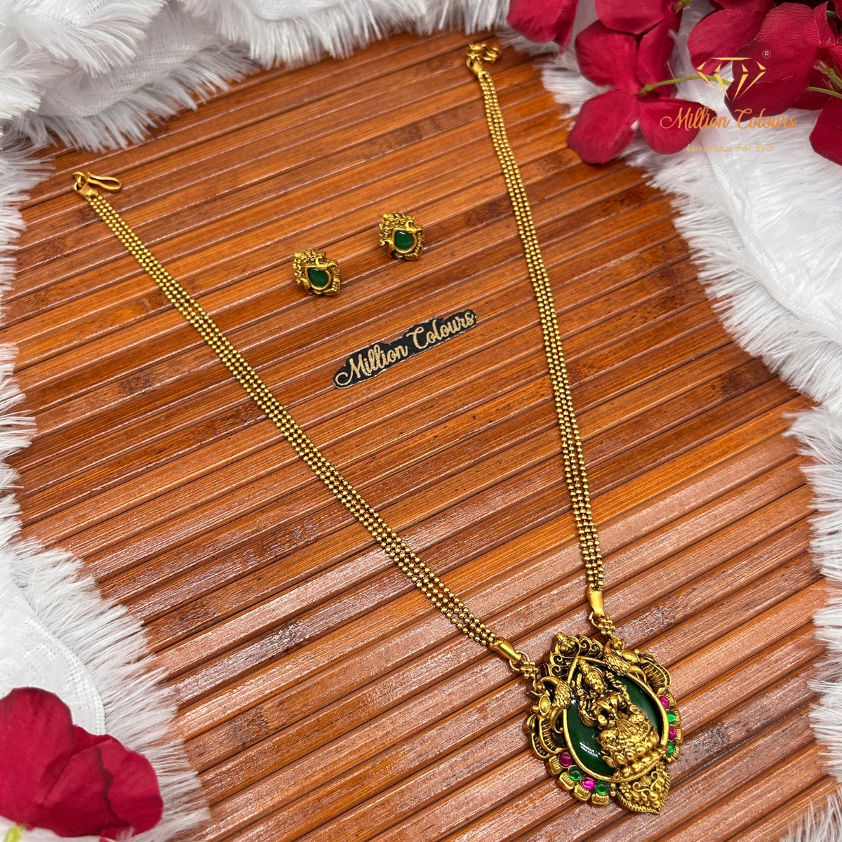 Antique Haram With Earrings By Million Colours