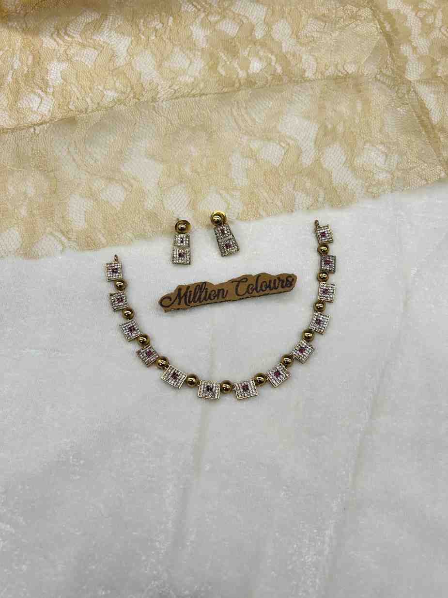 Cz Ad Necklace For Womens And Girls By Million Colours