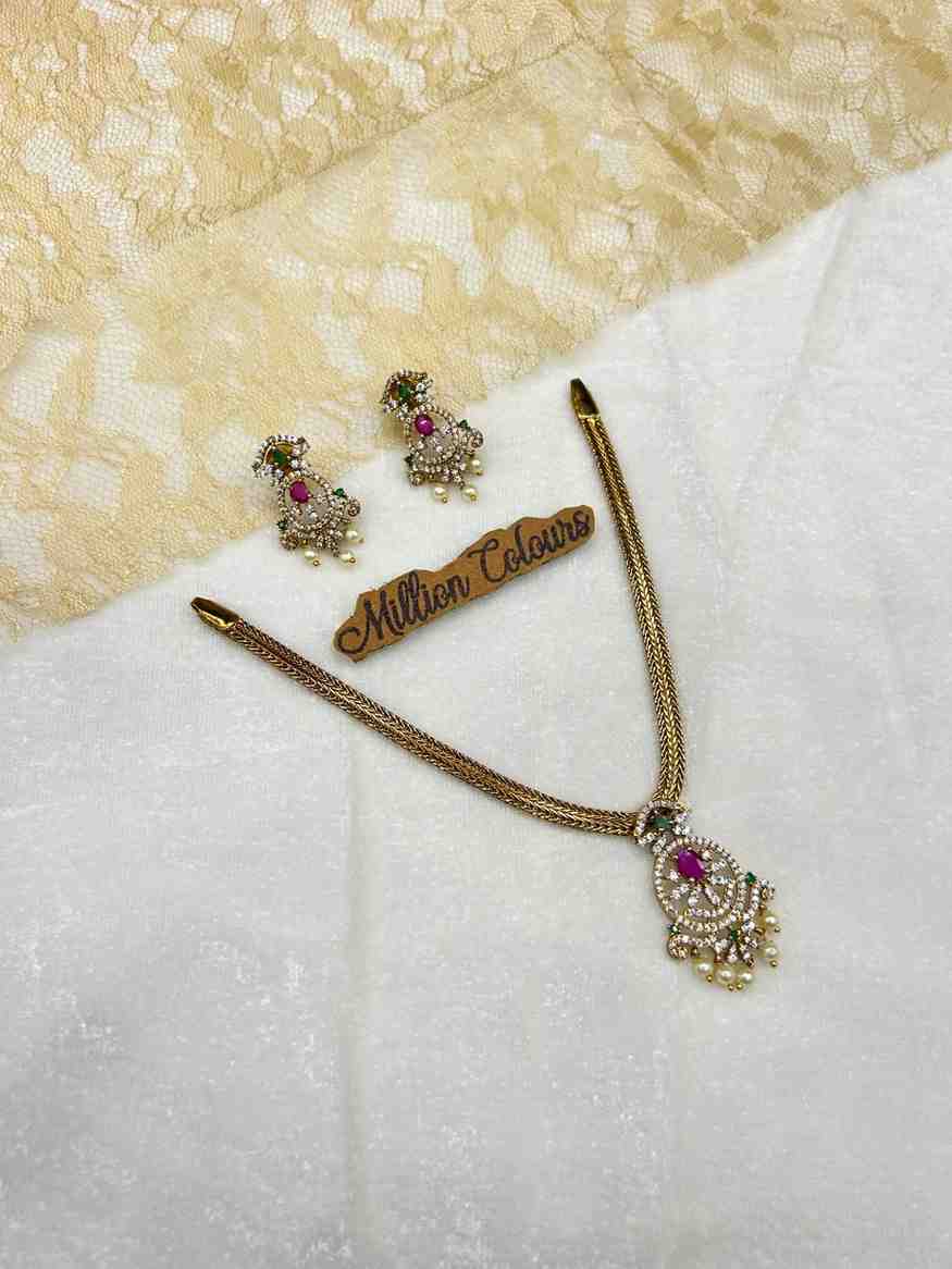 Cz Ad Necklace For Womens And Girls By Million Colours