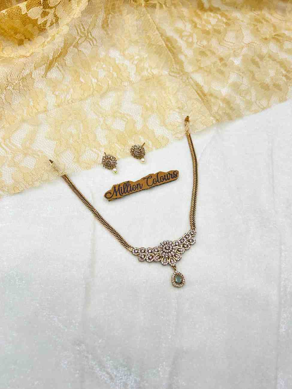 Cz Ad Necklace For Womens And Girls By Million Colours