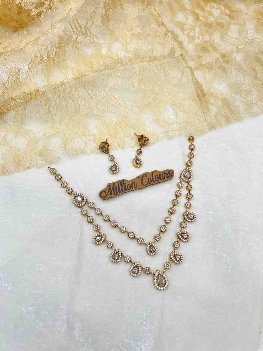 Cz Ad Necklace For Womens And Girls By Million Colours