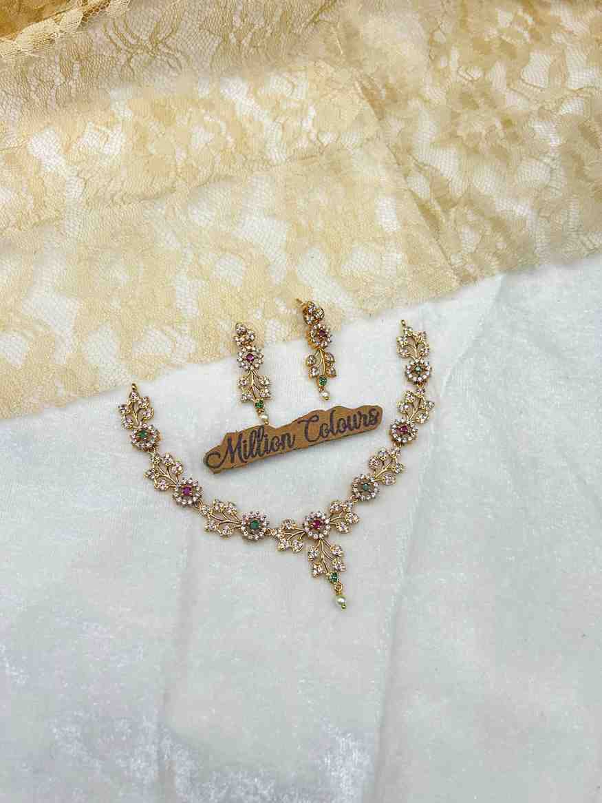 Cz Ad Necklace For Womens And Girls By Million Colours