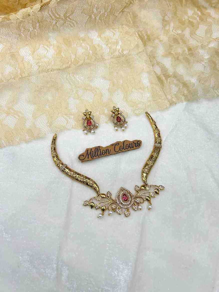 Cz Ad Necklace For Womens And Girls By Million Colours