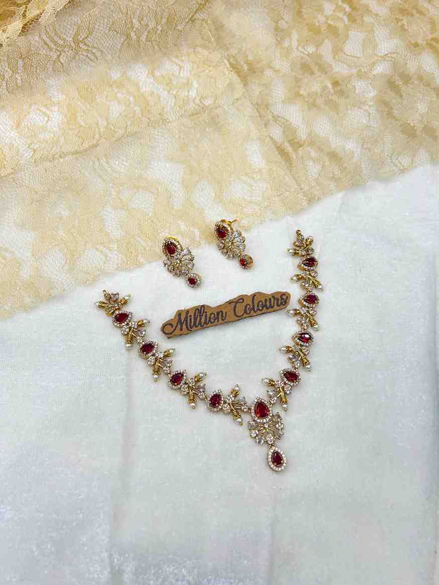 Cz Ad Necklace For Womens And Girls By Million Colours