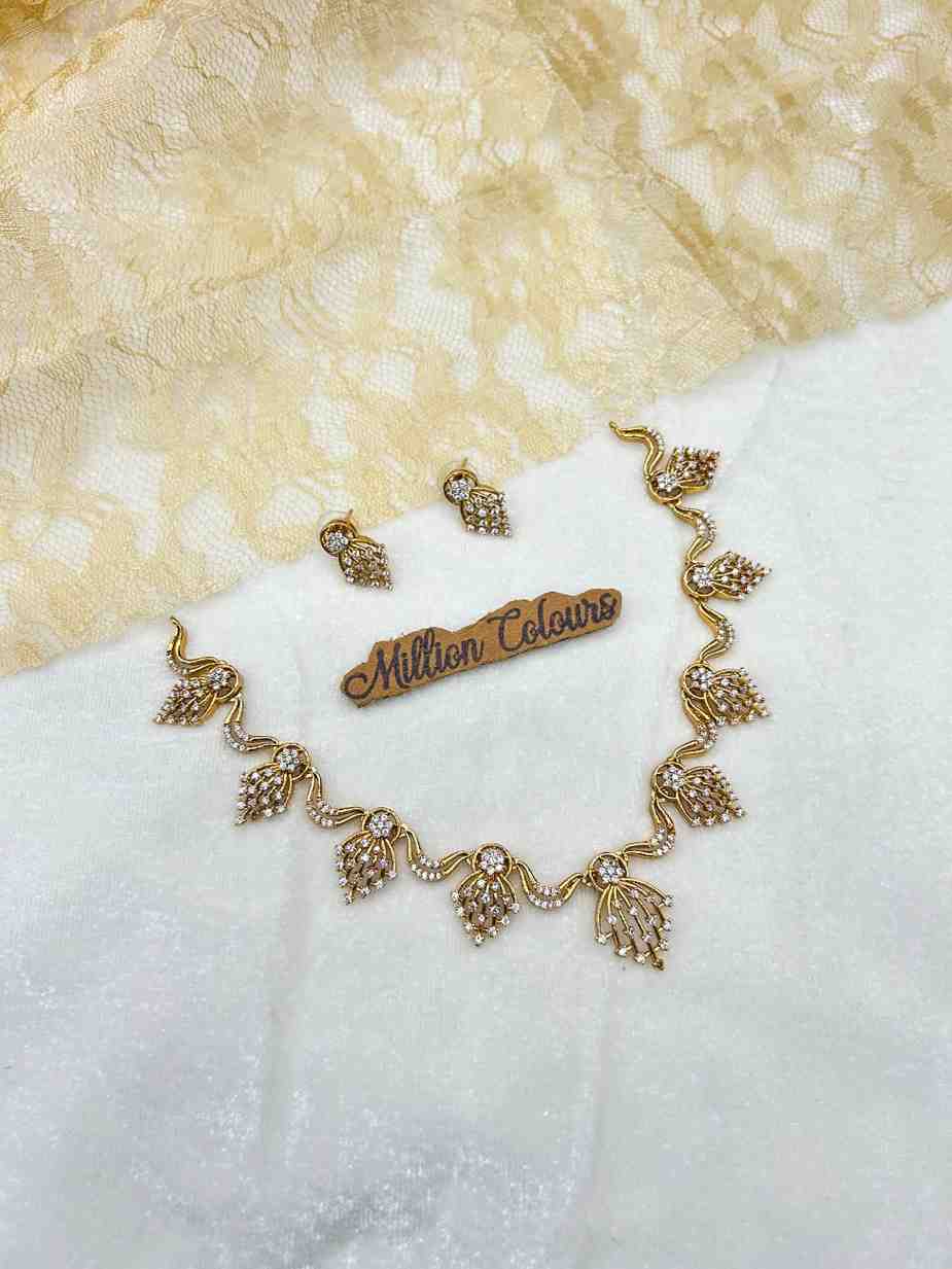 Cz Ad Necklace For Womens And Girls By Million Colours
