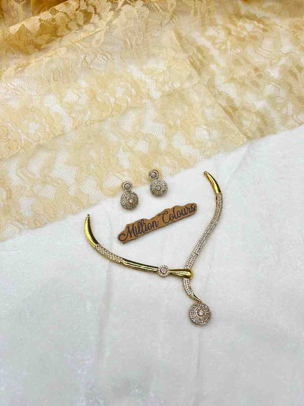 Cz Ad Necklace For Womens And Girls By Million Colours