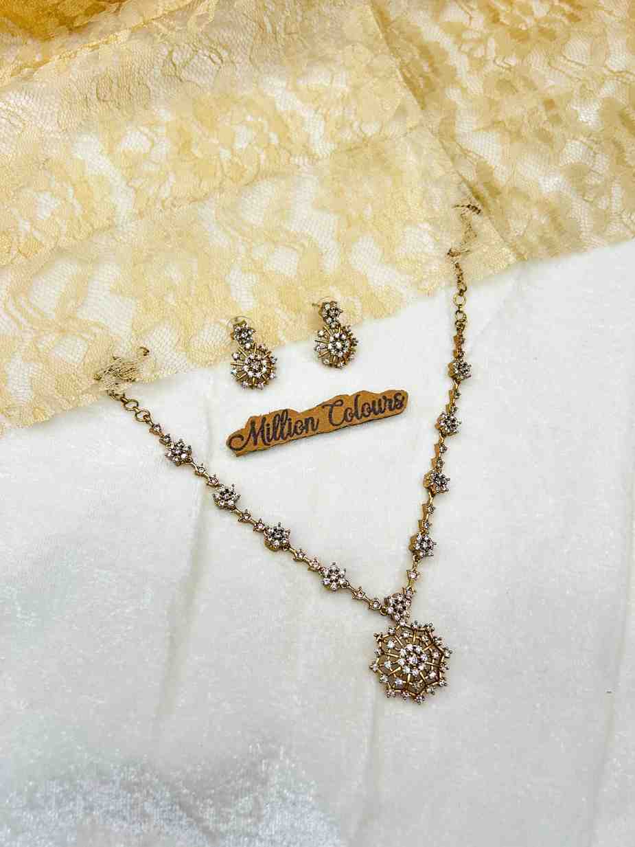 Cz Ad Necklace For Womens And Girls By Million Colours