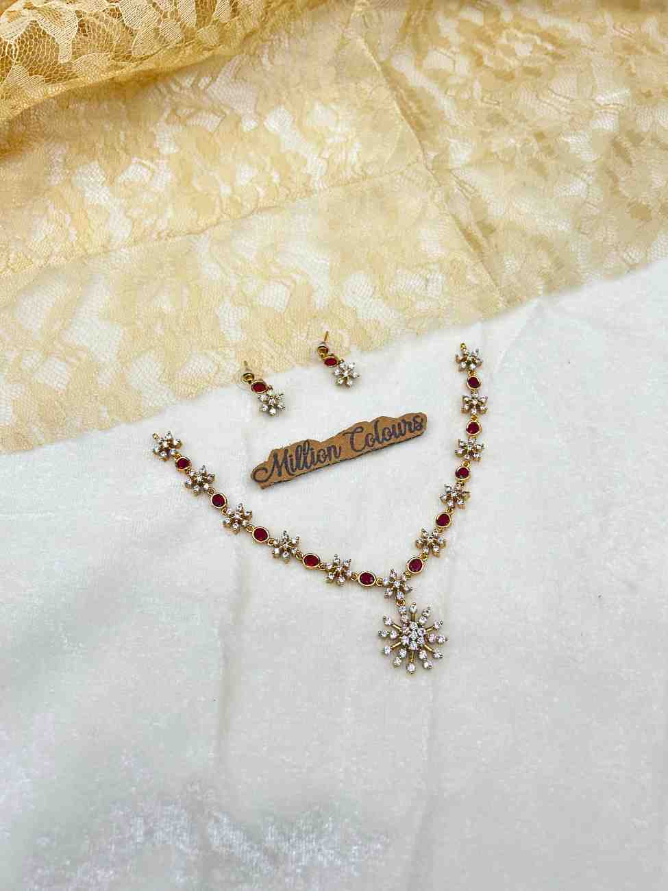 Cz Ad Necklace For Womens And Girls By Million Colours