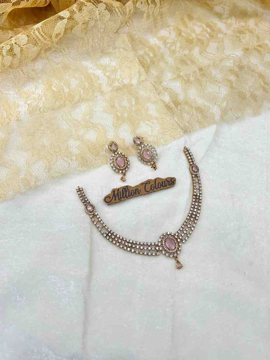 Cz Ad Necklace For Womens And Girls By Million Colours