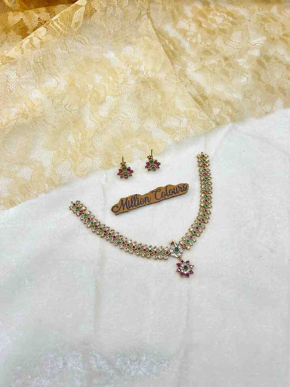 Cz Ad Necklace For Womens And Girls By Million Colours