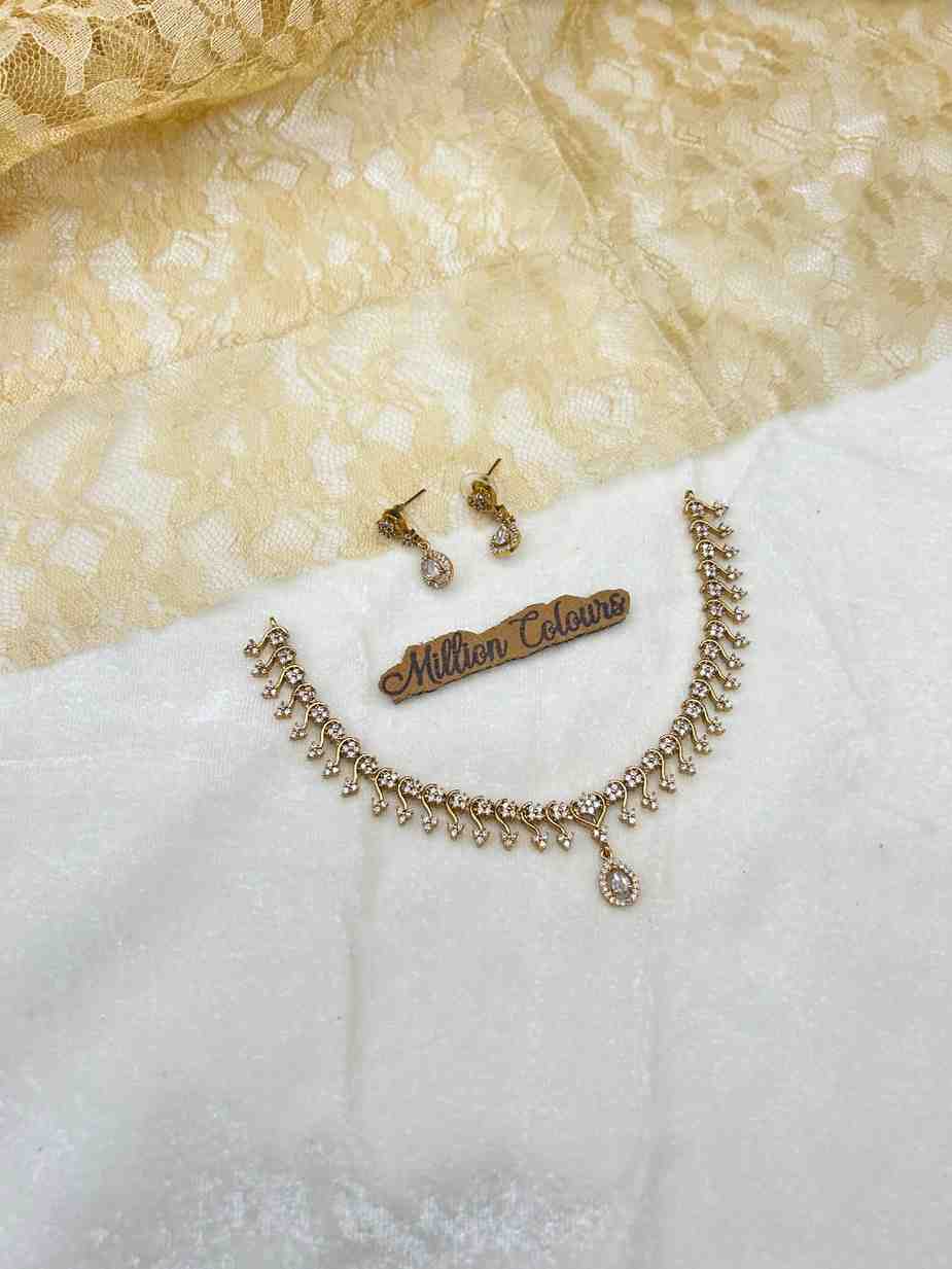 Cz Ad Necklace For Womens And Girls By Million Colours