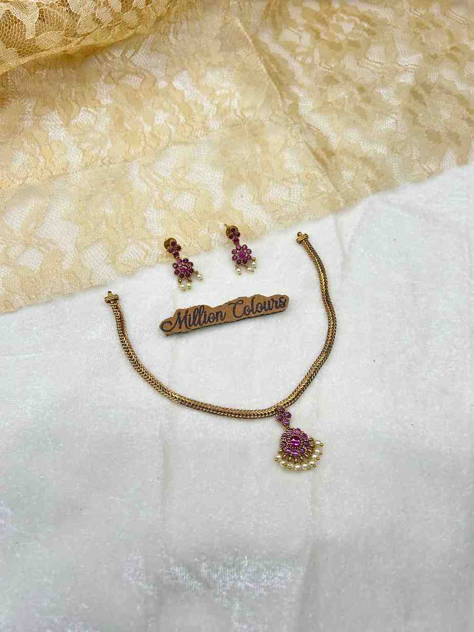 Cz Ad Necklace For Womens And Girls By Million Colours