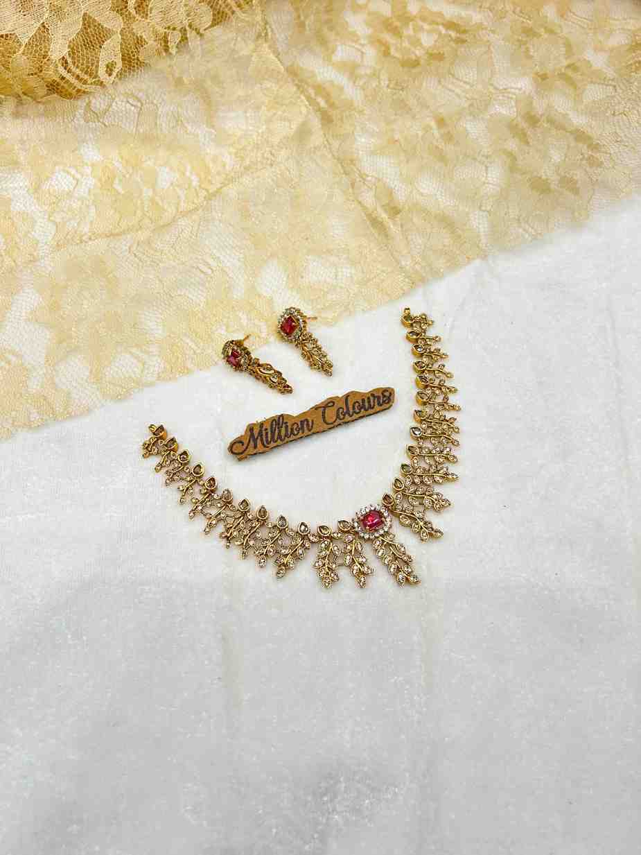 Cz Ad Necklace For Womens And Girls By Million Colours