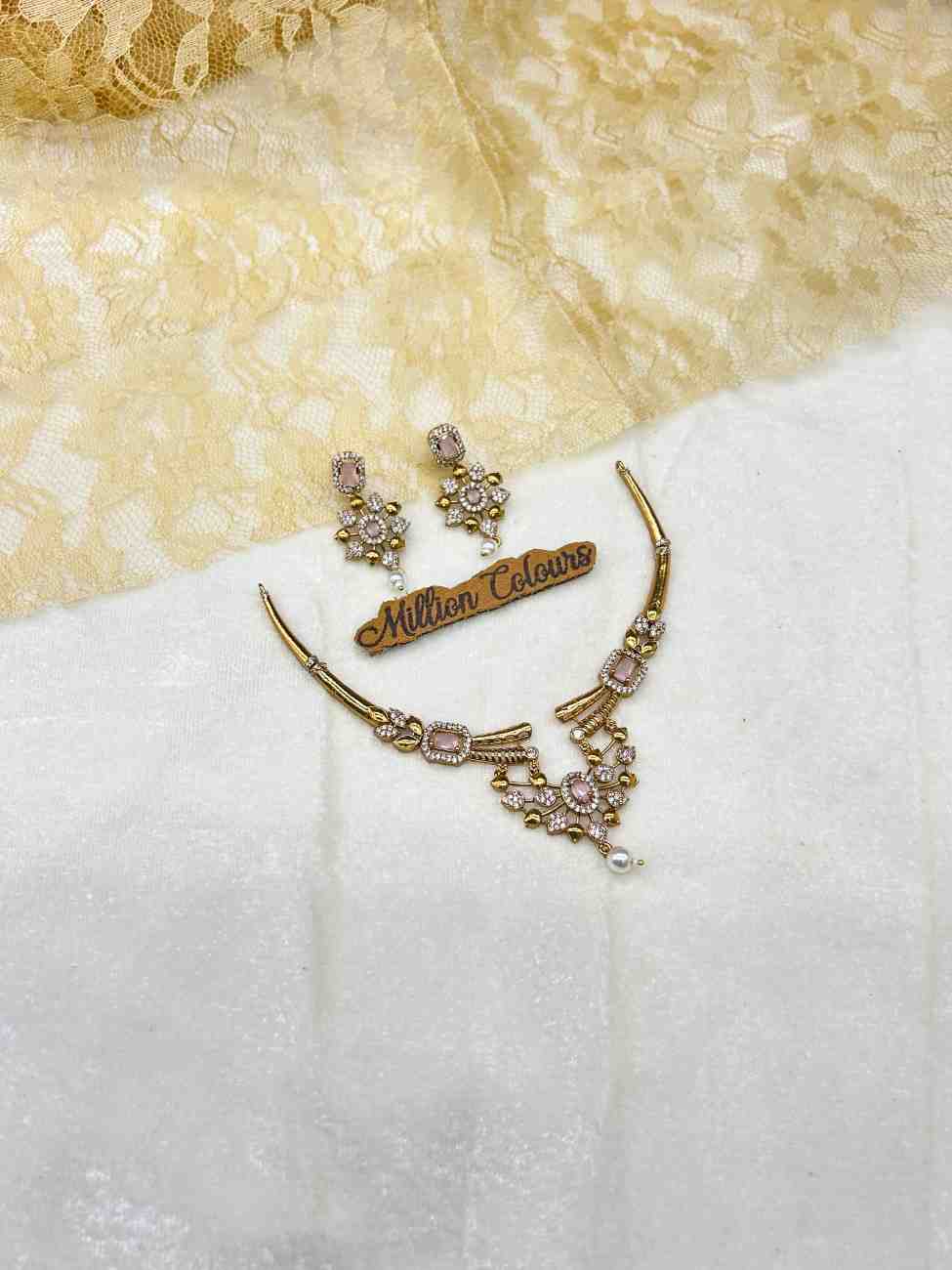 Cz Ad Necklace For Womens And Girls By Million Colours