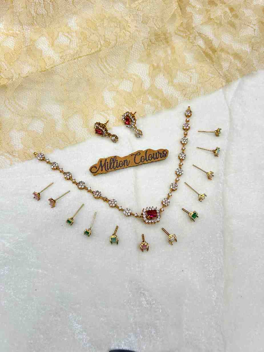 Cz Ad Necklace For Womens And Girls By Million Colours