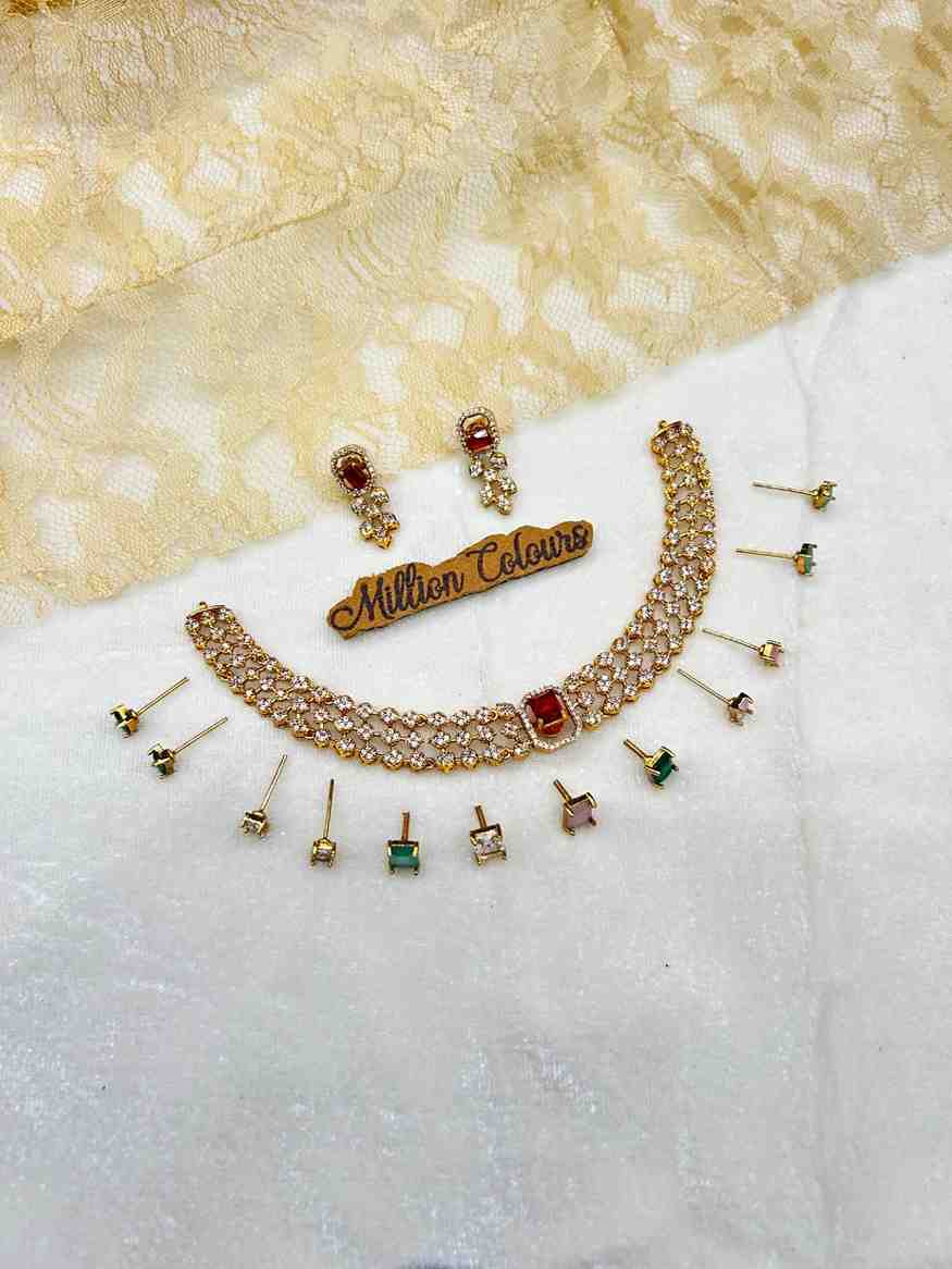 Cz Ad Necklace For Womens And Girls By Million Colours