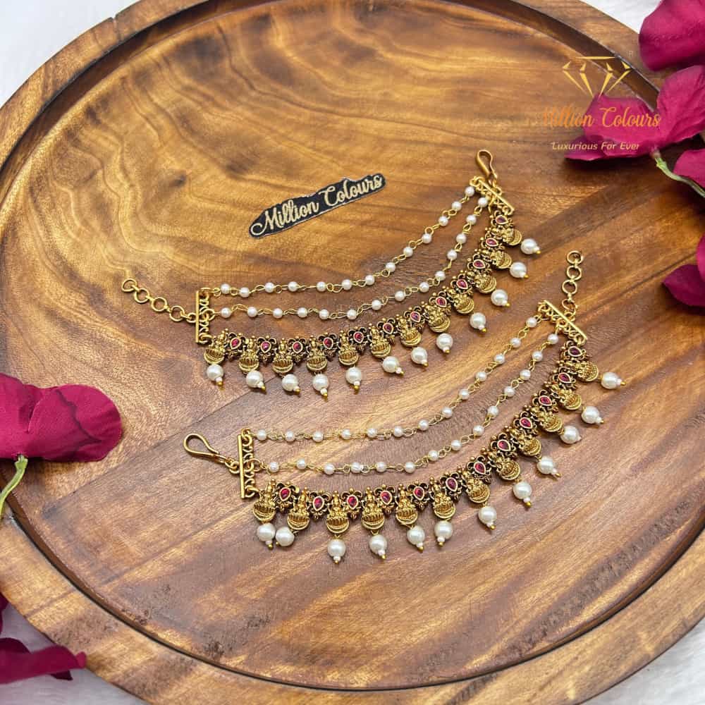 Elegant Pearl & Ruby Mattal By Million Colours