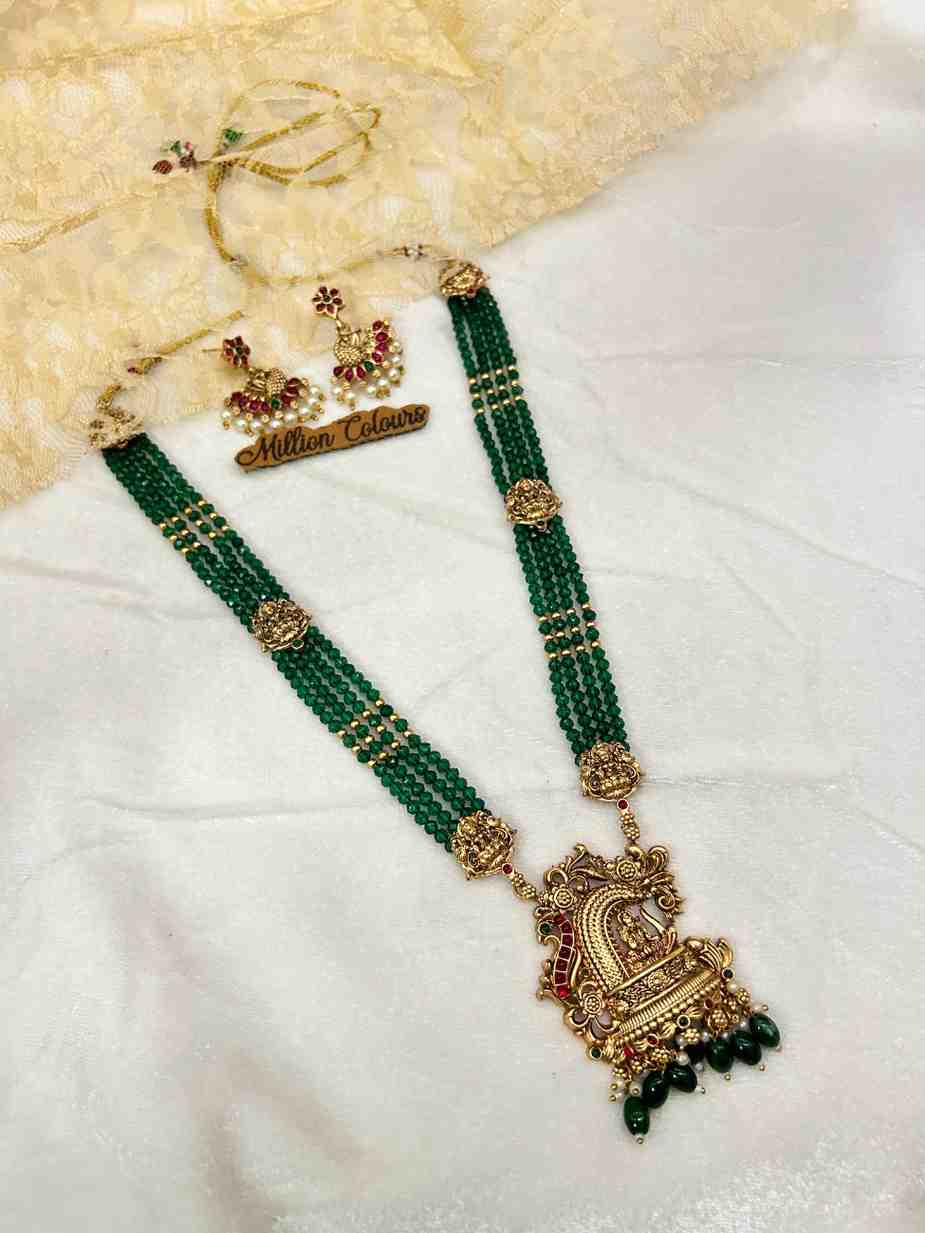 Antique Haram With Earrings By Million Colours