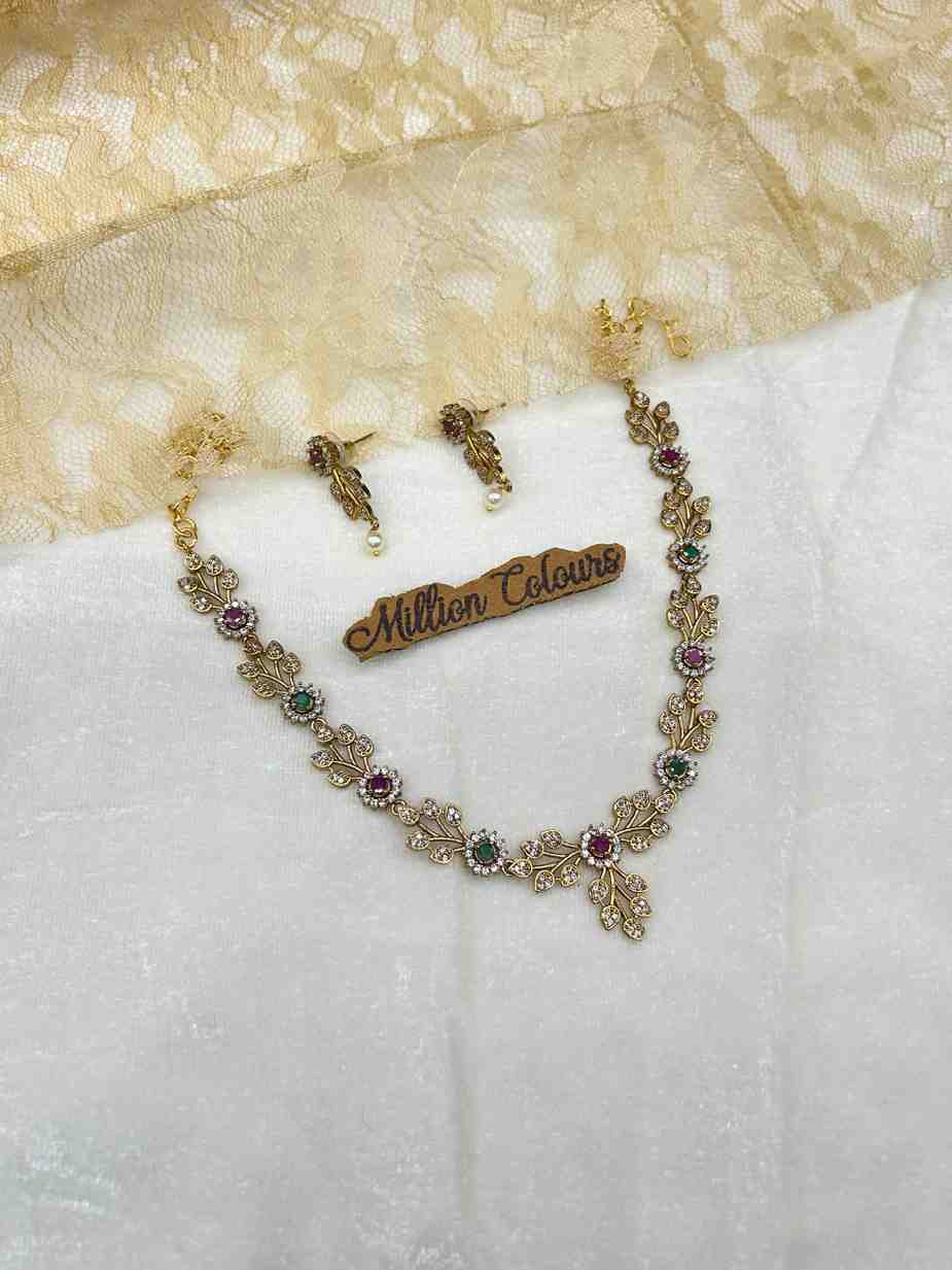 Cz Ad Necklace For Womens And Girls By Million Colours