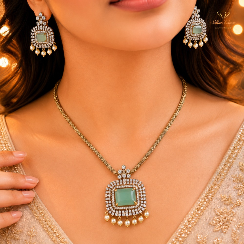Cz Ad Necklace For Womens And Girls By Million Colours