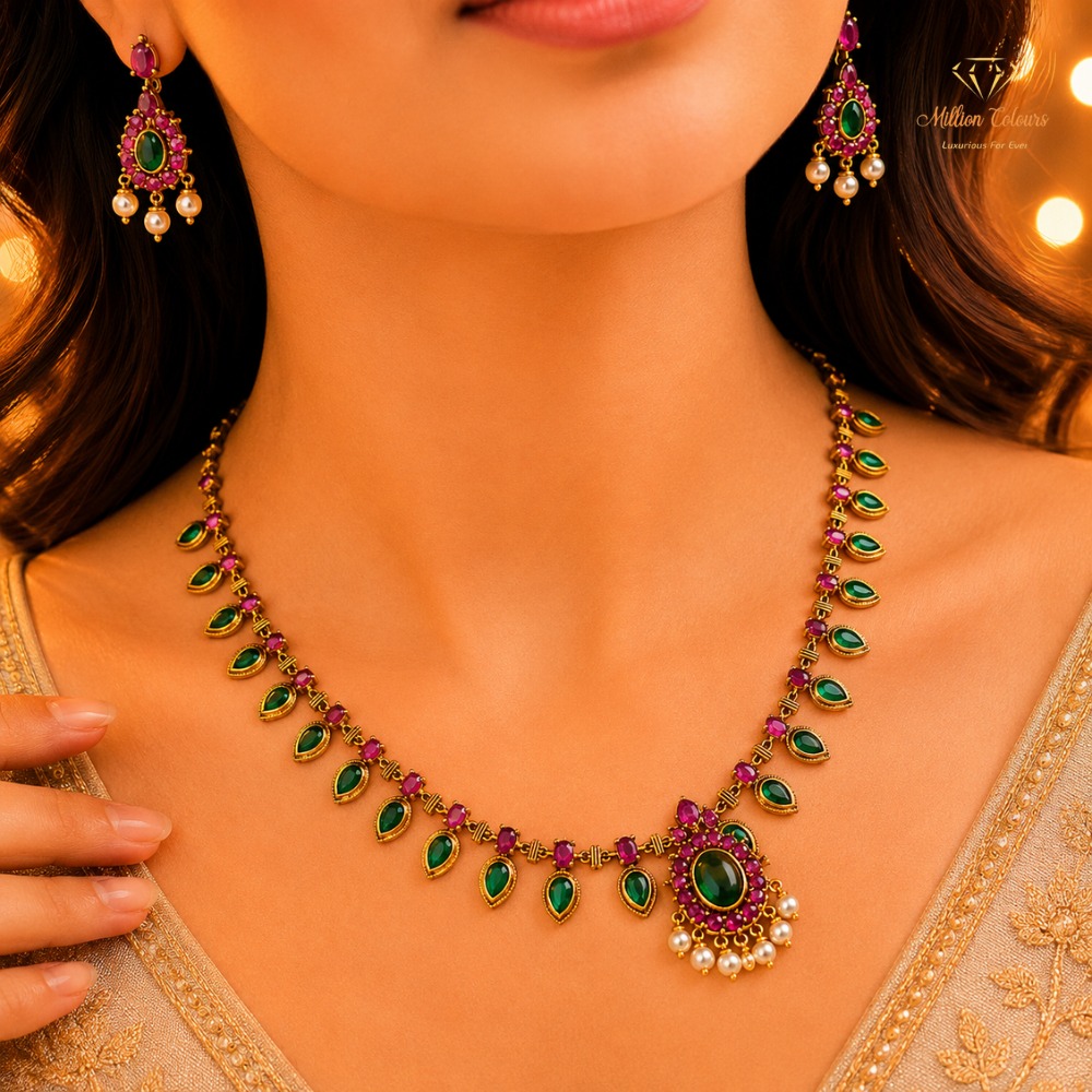 Cz Ad Necklace For Womens And Girls By Million Colours