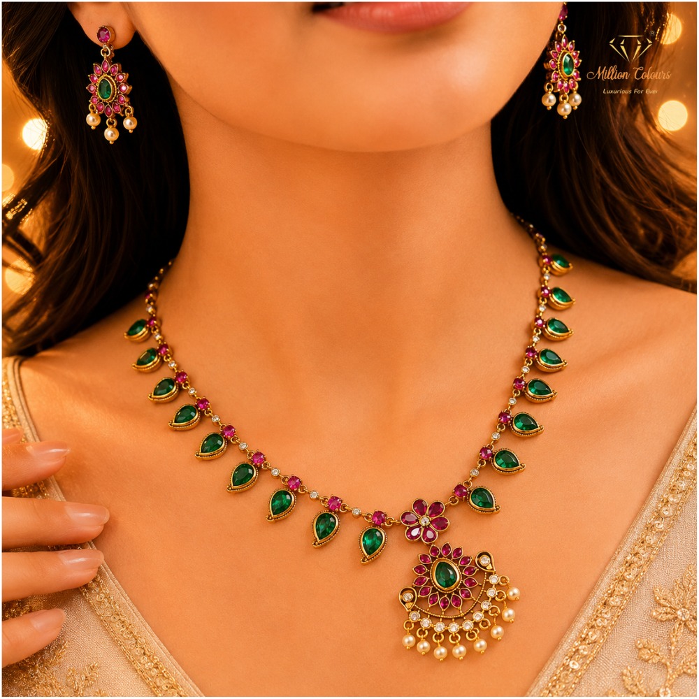 Cz Ad Necklace For Womens And Girls By Million Colours
