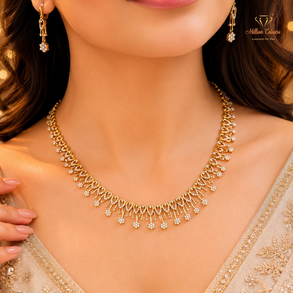 Cz Ad Necklace For Womens And Girls By Million Colours