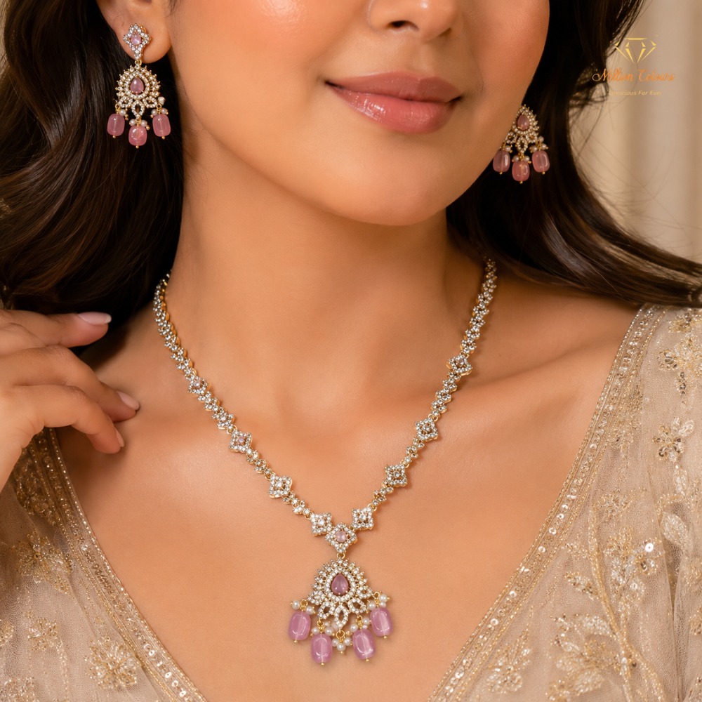 Cz Ad Necklace For Womens And Girls By Million Colours