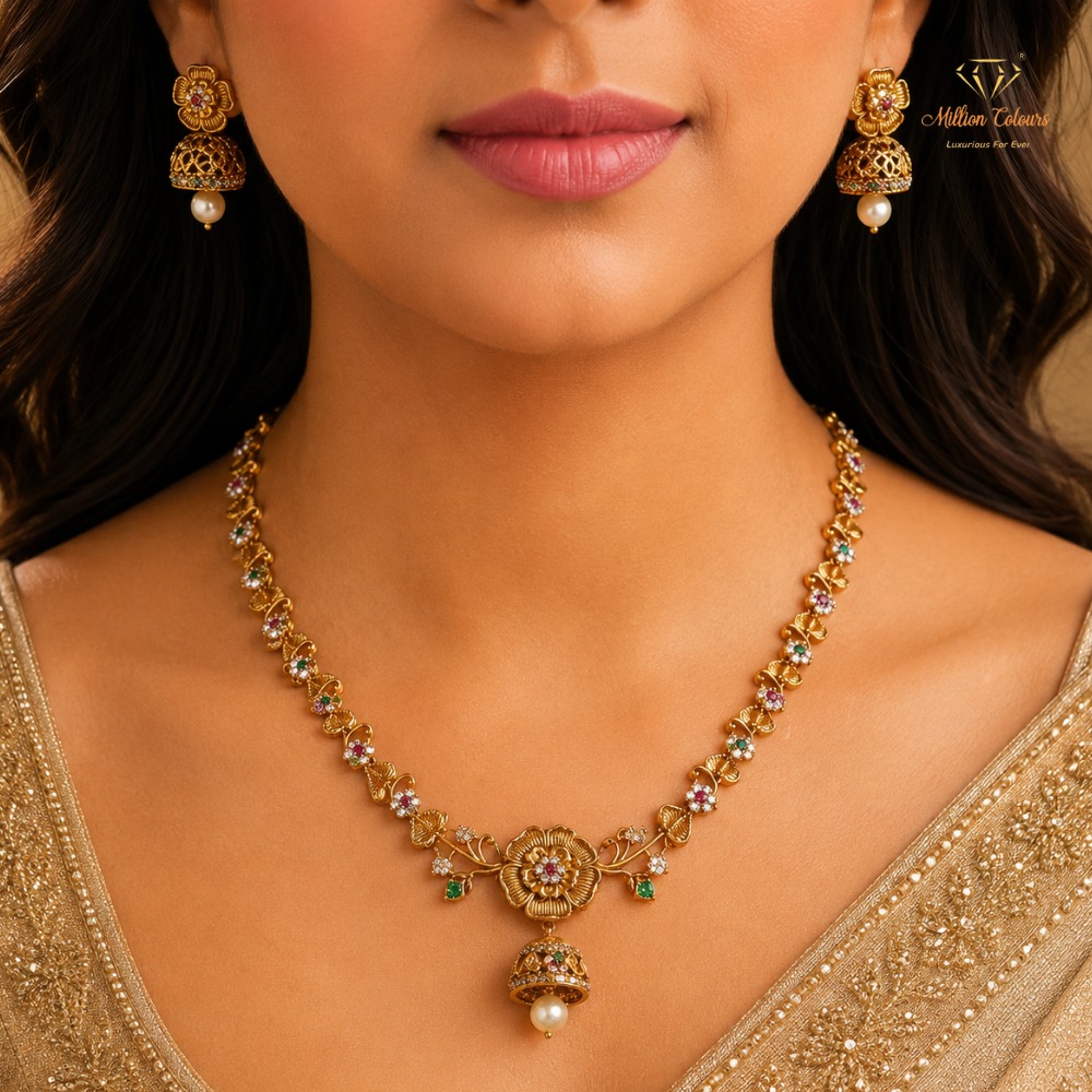 Cz Ad Necklace For Womens And Girls By Million Colours