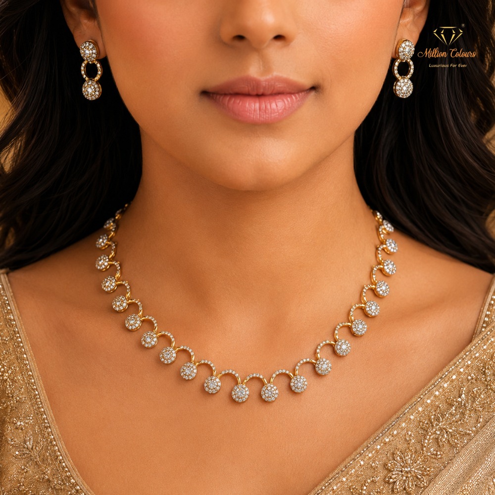 Cz Ad Necklace For Womens And Girls By Million Colours