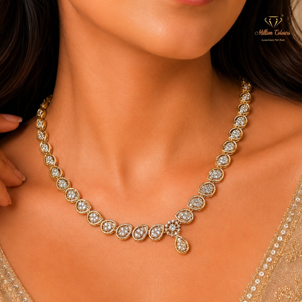 Cz Ad Necklace For Womens And Girls By Million Colours