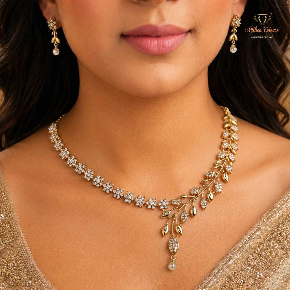 Cz Ad Necklace For Womens And Girls By Million Colours