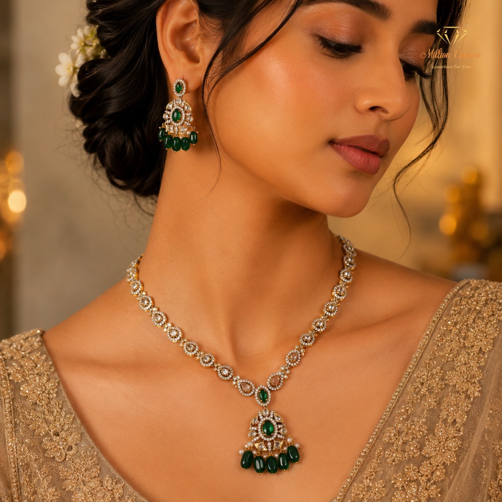 Cz Ad Necklace For Womens And Girls By Million Colours