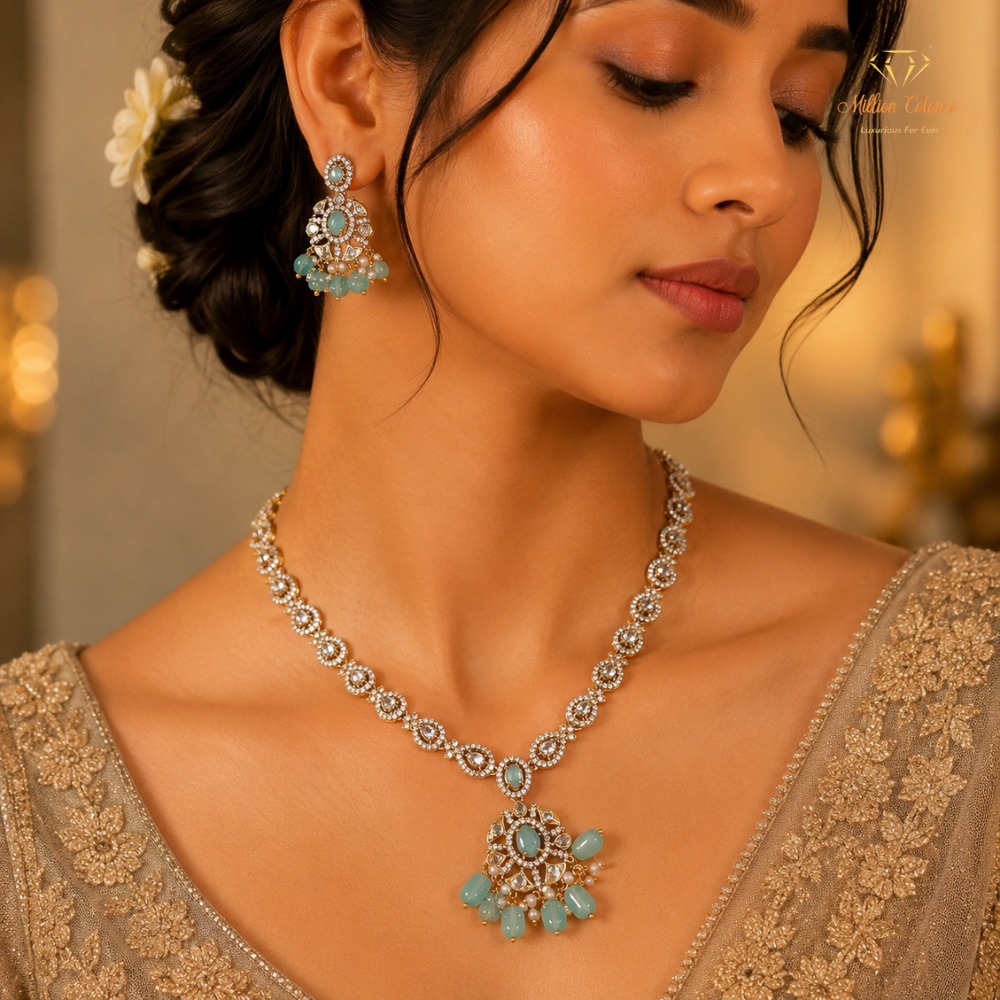 Cz Ad Necklace For Womens And Girls By Million Colours