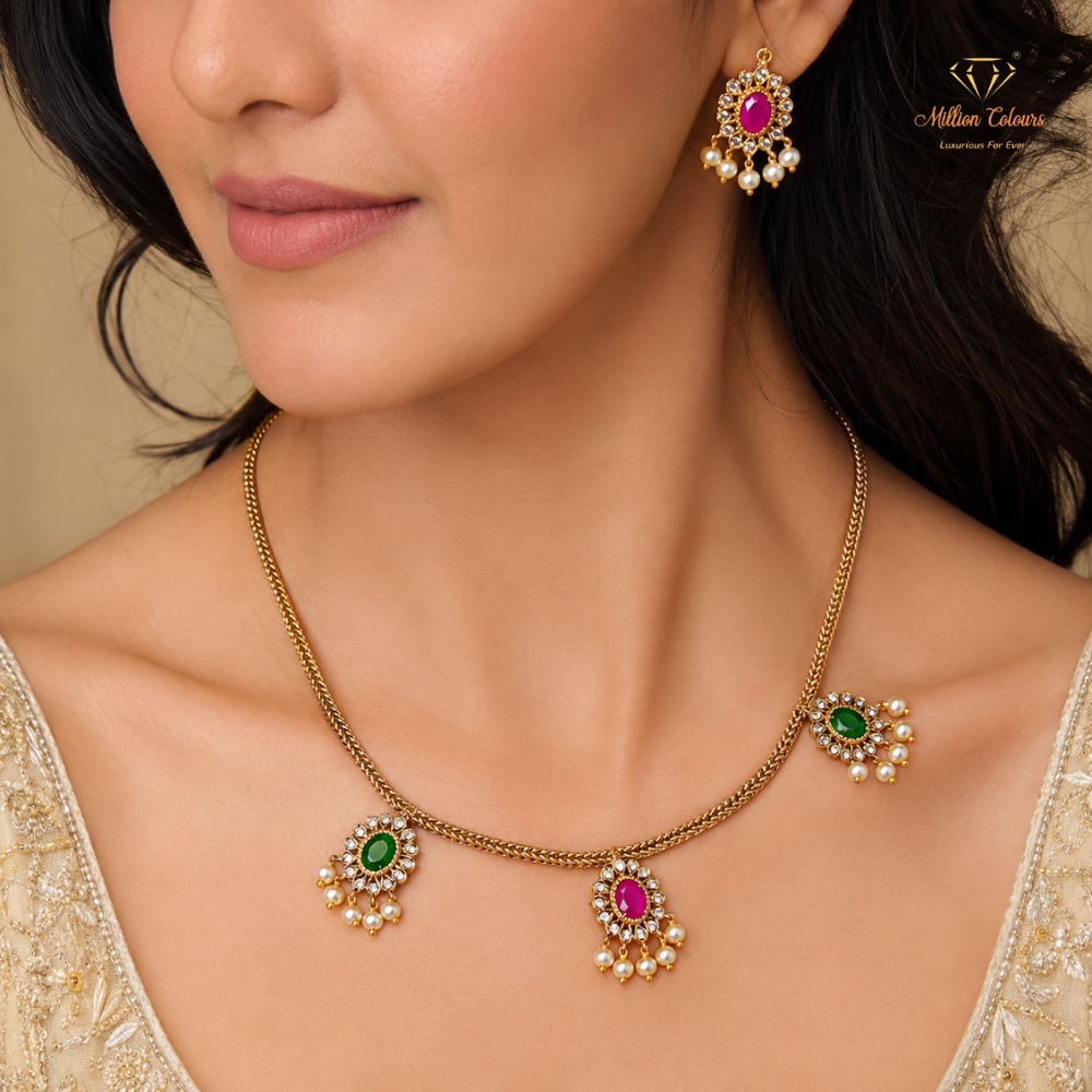 Cz Ad Necklace For Womens And Girls By Million Colours