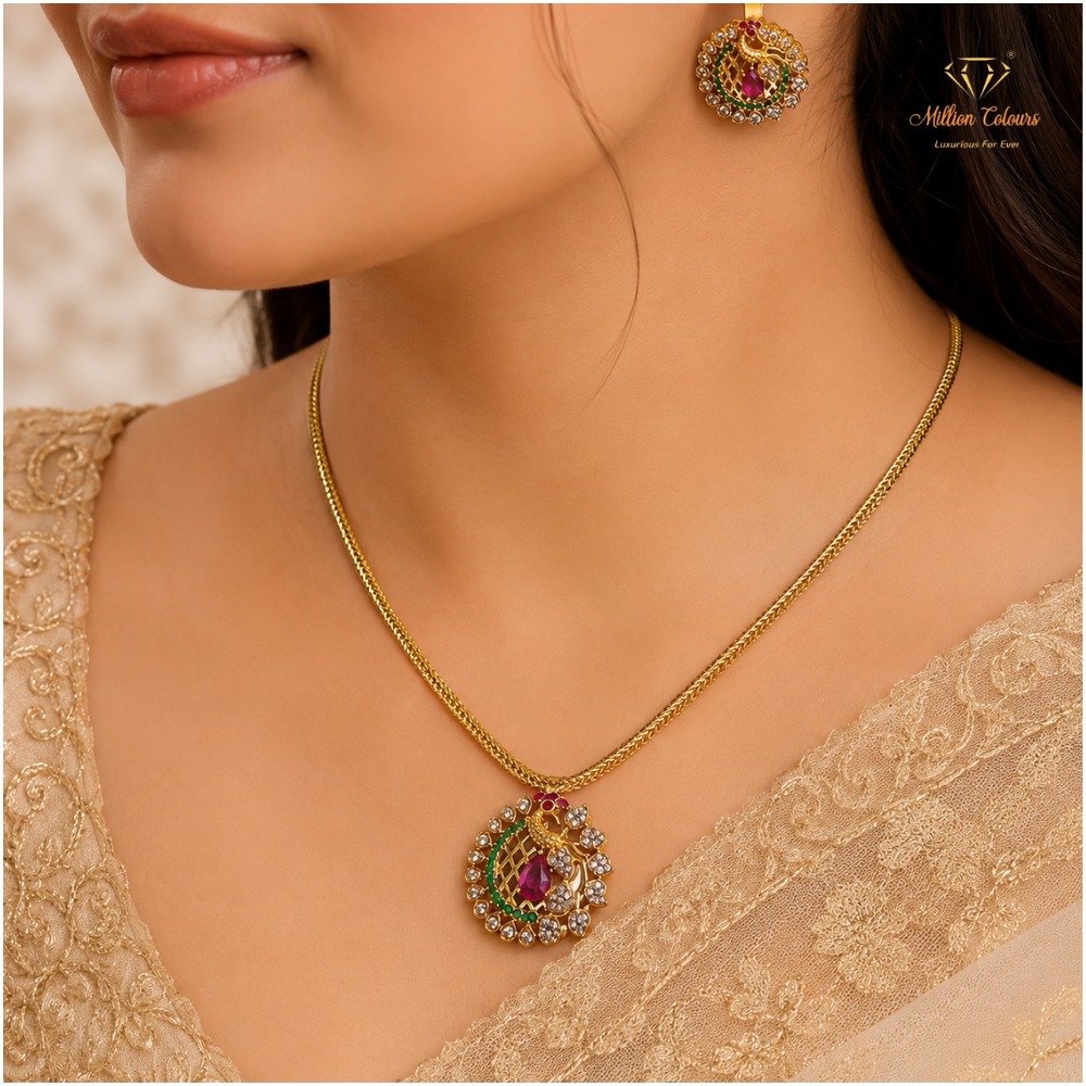 Cz Ad Necklace For Womens And Girls By Million Colours