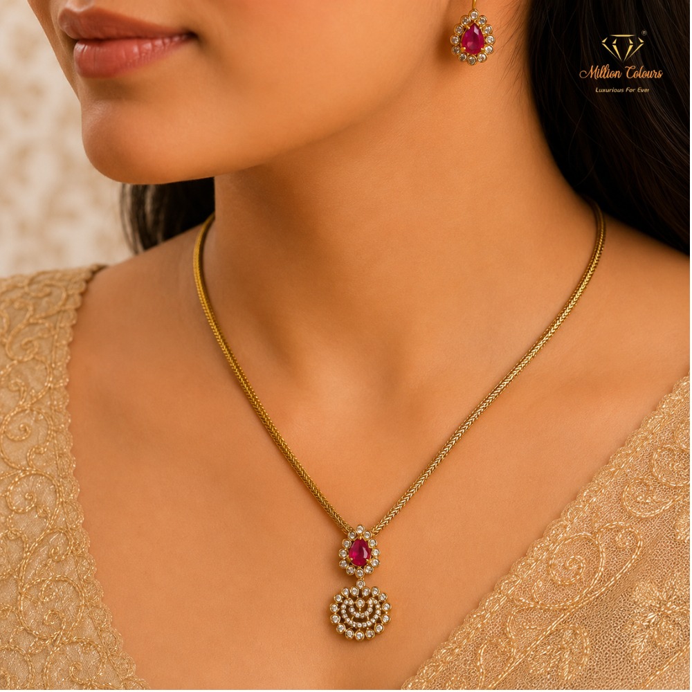 Cz Ad Necklace For Womens And Girls By Million Colours