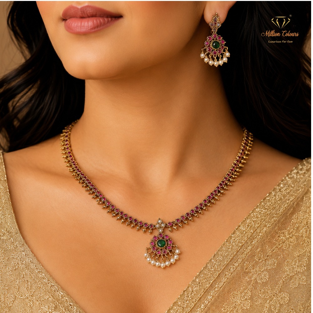 Cz Ad Necklace For Womens And Girls By Million Colours
