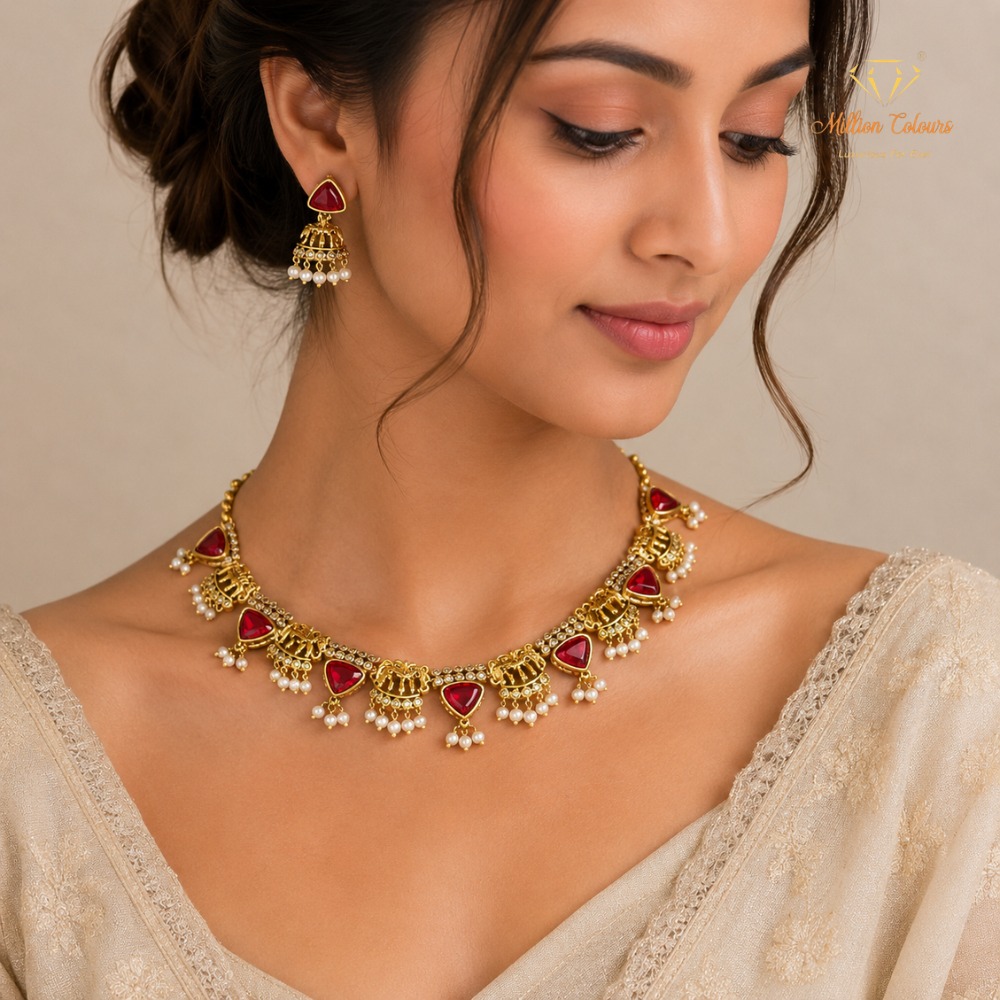 Cz Ad Necklace For Womens And Girls By Million Colours