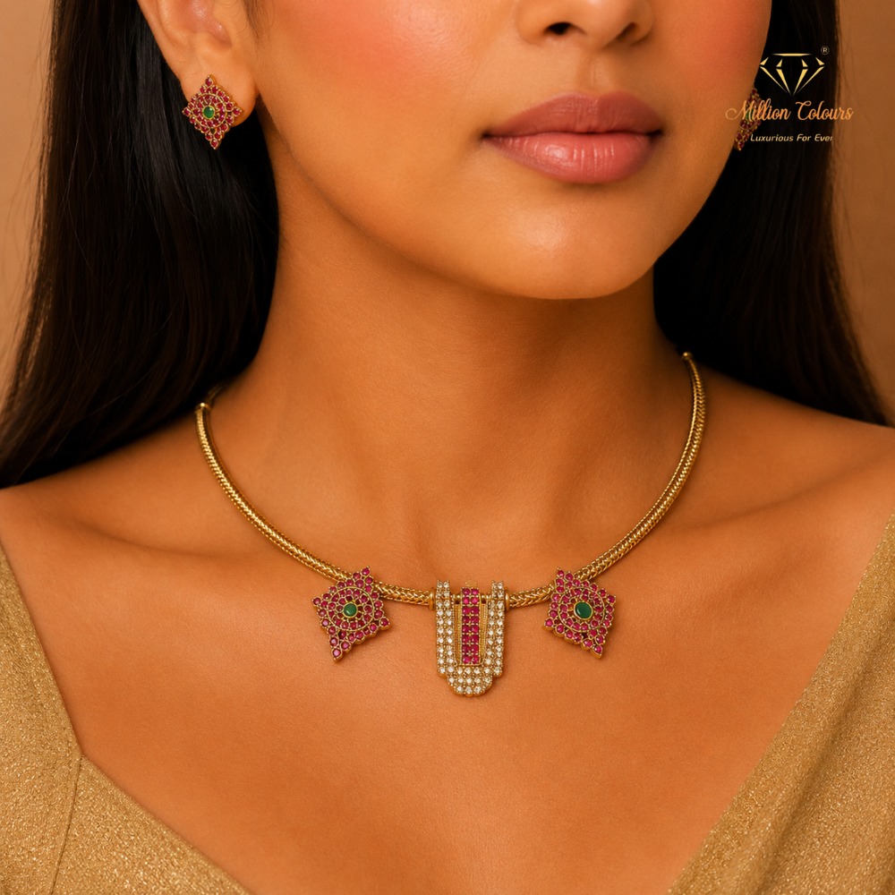 Cz Ad Necklace For Womens And Girls By Million Colours
