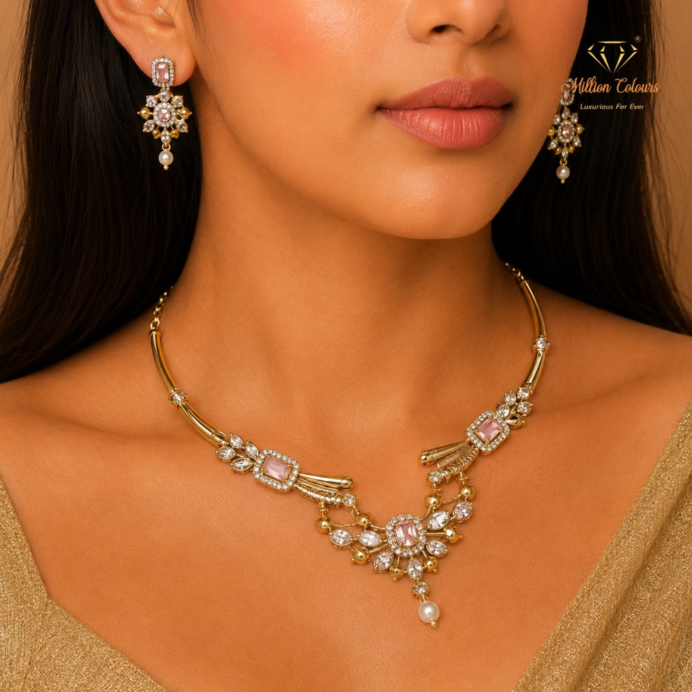 Cz Ad Necklace For Womens And Girls By Million Colours