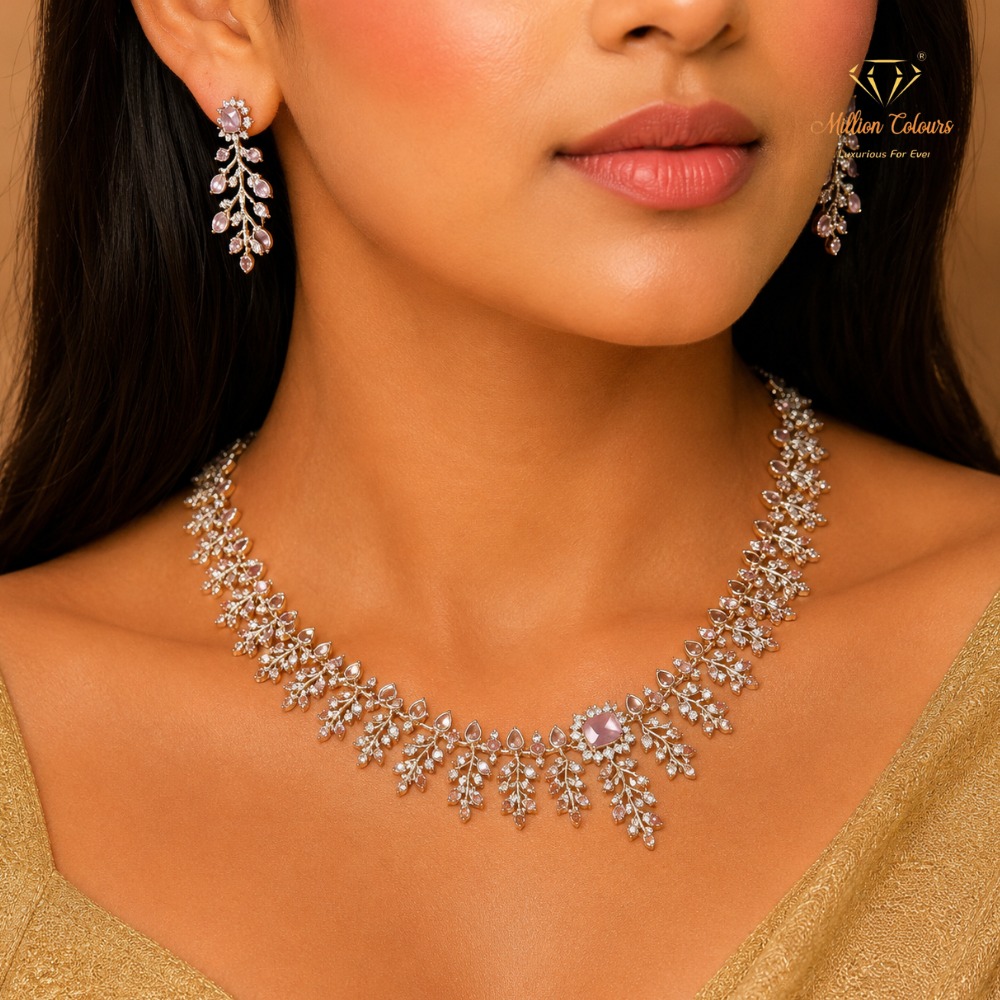 Cz Ad Necklace For Womens And Girls By Million Colours