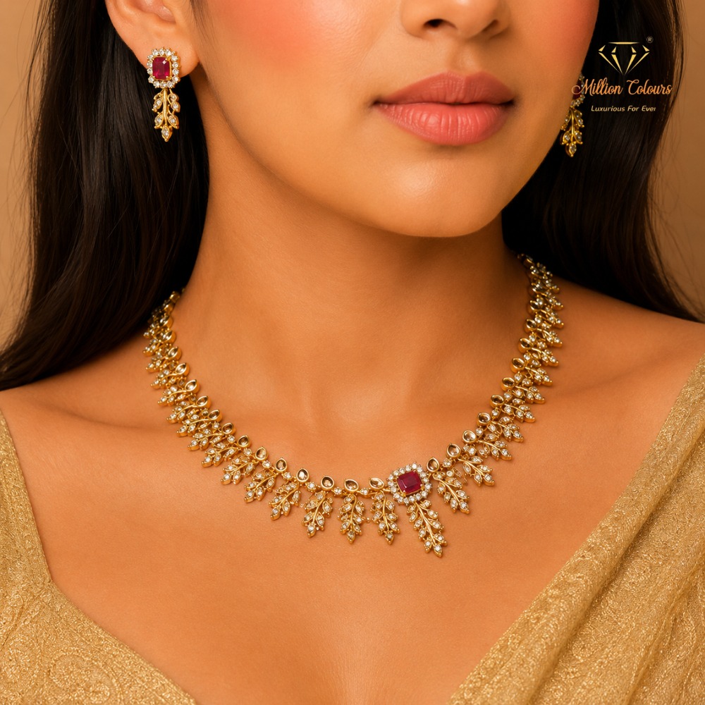 Cz Ad Necklace For Womens And Girls By Million Colours