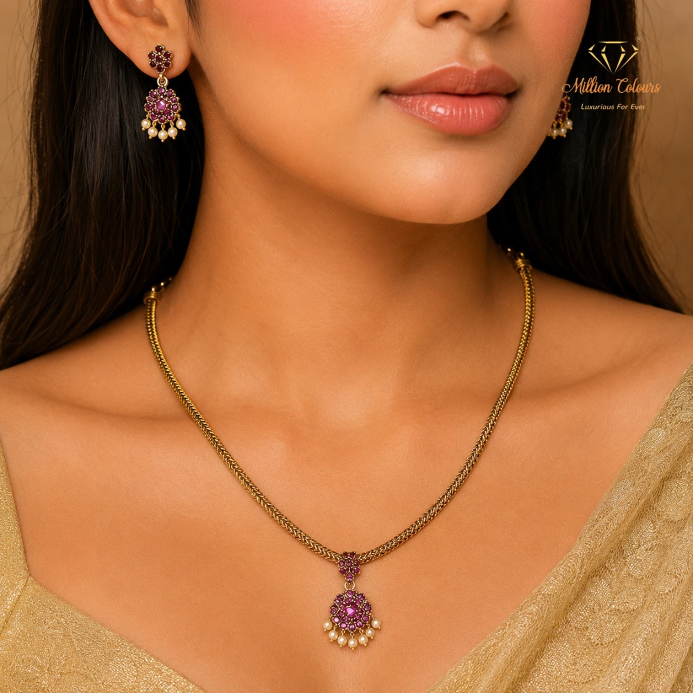 Cz Ad Necklace For Womens And Girls By Million Colours